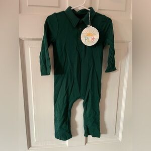 NWT Little Sleepies Play Jumper Emerald Green 12-18m